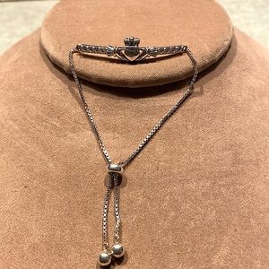 Ireland Sterling Adjustable Bracelet with CZ’s